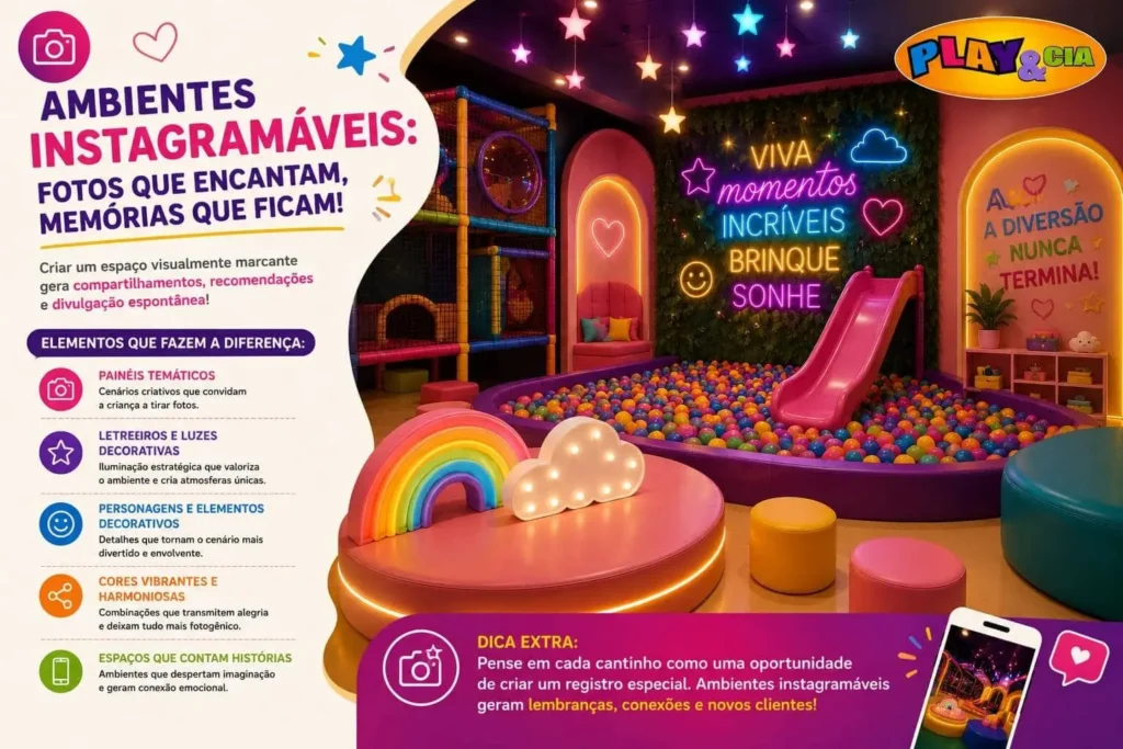 Ambientes Instagramáveis: Fotos que Encantam, Memórias que ficam! Play & Cia Brinquedos
